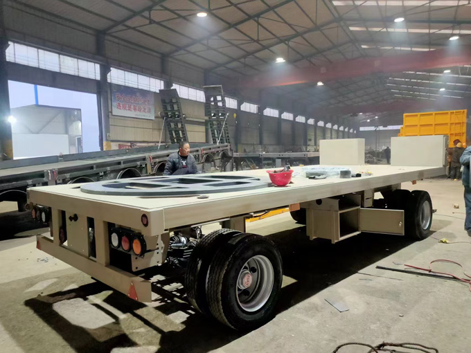 anti-aircraft artillery transport trailer chassis